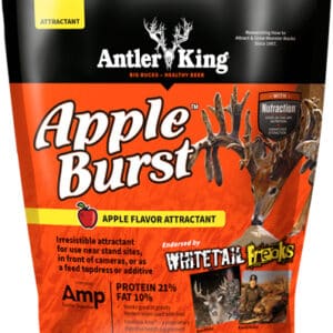 Antler King Apple Burst attractant for deer hunting.