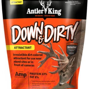 Antler King Down & Dirty deer attractant packaging