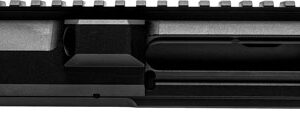 Black firearm upper receiver side view