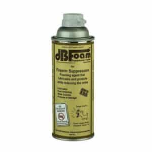 DB foam spray for firearm suppressors