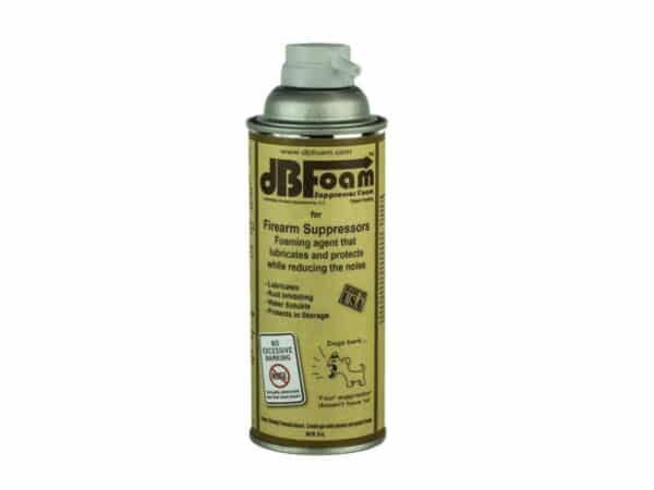 DB foam spray for firearm suppressors