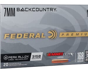 Federal Premium 7mm Backcountry ammunition box