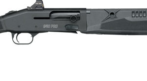 Black tactical shotgun side view