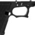 Black pistol frame without components.