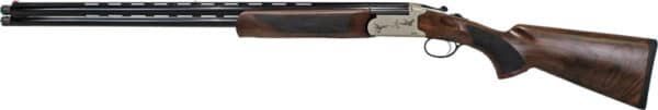 Double-barrel shotgun with wooden stock
