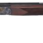Side view of a classic over-under shotgun.
