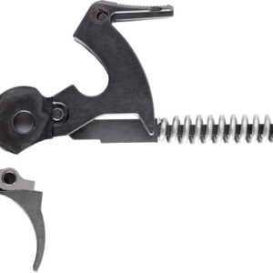 Rifle trigger mechanism with spring component