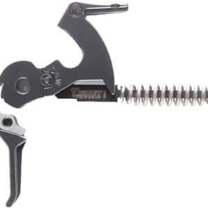 Steel gun trigger assembly with screw mechanism
