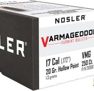Nosler Varmageddon 17 Cal varmint bullets box