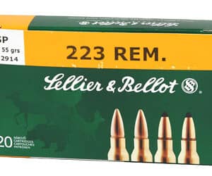 Sellier & Bellot .223 Remington ammunition box