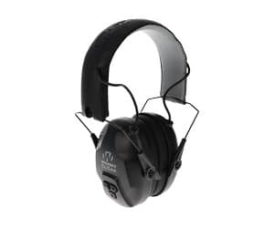 Black noise-canceling headphones with adjustable headband.
