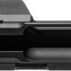 Black firearm bolt carrier detailed view