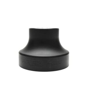 Black rubber pipe end cap fitting