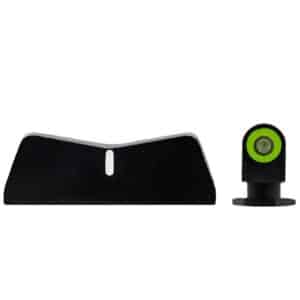 Tactical gun sights with green dot