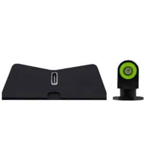 Black fiber optic gun sight set