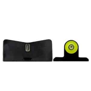 Tactical night sight set with glowing dot.