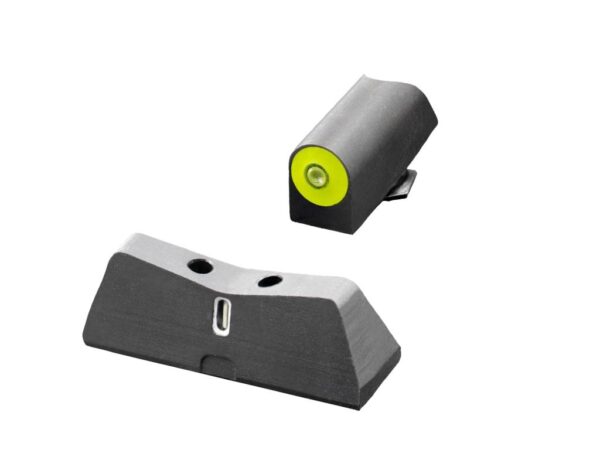 Tactical gun sights with luminous dots