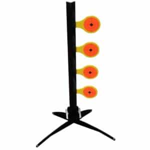 Shooting target stand with four circular targets