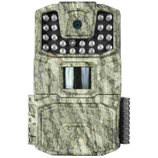 Camouflage trail camera with infrared sensors.
