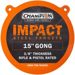 15 inch steel gong target for shooting practice