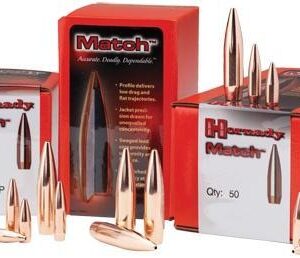 Hornady Match bullets in boxes and loose.