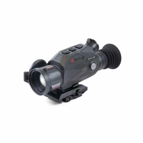 Digital night vision monocular on white background.