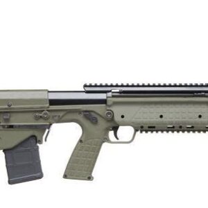 Bullpup rifle on white background