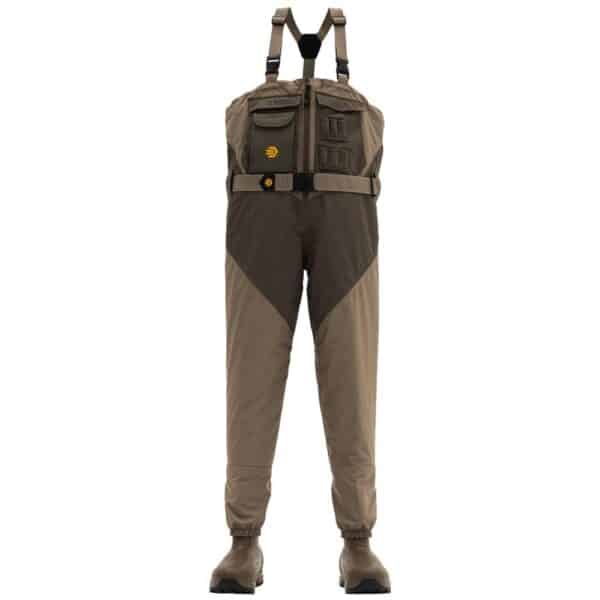 Chest waders with boots for fishing or wading