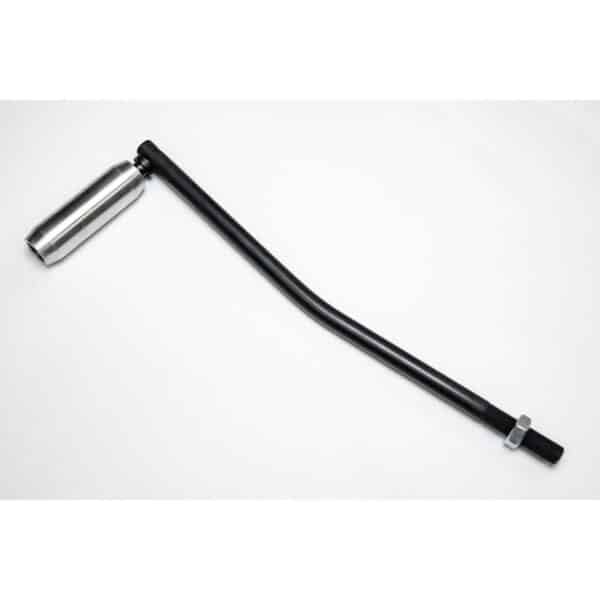 Black metal extension arm with silver end piece.