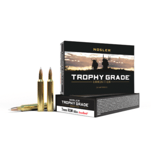 Nosler Trophy Grade Ammunition with cartridges