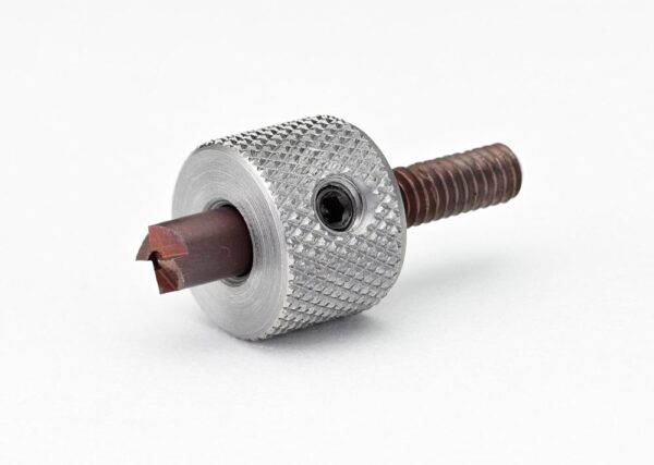 Carbide countersink tool with knurled handle