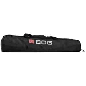 Black BOG carrying case with logo.