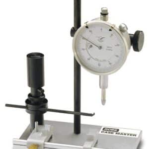 Dial indicator gauge on stand for measurements