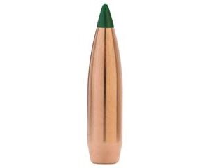 Copper bullet with green tip for reloading