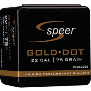 Speer Gold Dot 22 Cal bullets box