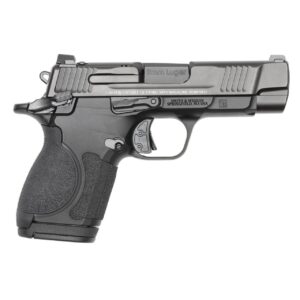 Black 9mm handgun, side view