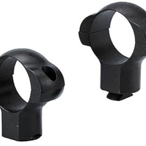 Black scope mounting rings, pair