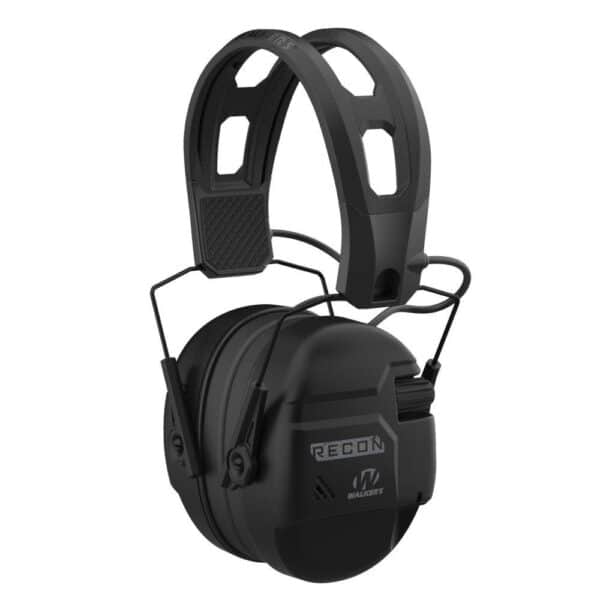 Black noise-canceling headphones with adjustable headband.