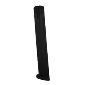 Black airsoft magazine for air pistol or rifle.
