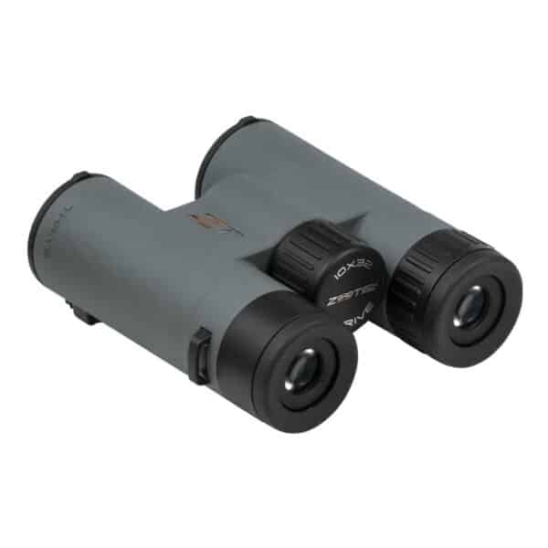 Green compact binoculars for outdoor use