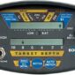 Bounty Hunter metal detector control panel display.