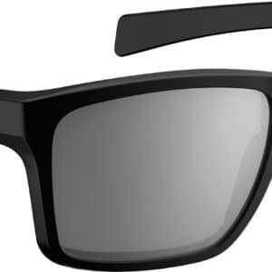 Black sunglasses with gray lenses