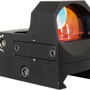 Compact red dot sight with adjustment controls