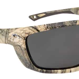 Camouflage sunglasses with dark lenses