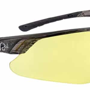 Yellow lens sports sunglasses with black frame
