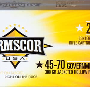 Armscor USA rifle cartridges, 20 count, 45-70 Government.