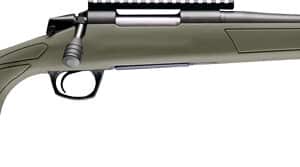 Olive green bolt-action rifle side view