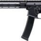 AR-style rifle with black finish and M-LOK handguard.