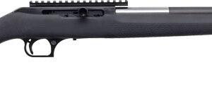 Black hunting rifle side view