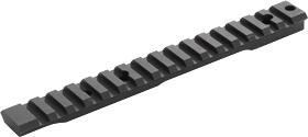 Picatinny rail for firearm accessory attachments